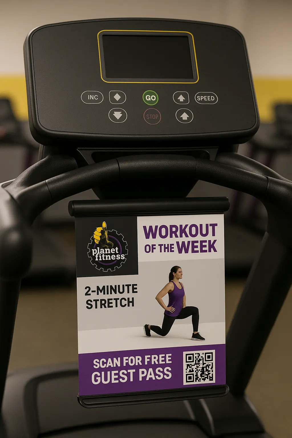 Support gym, fitness and wellness offers in high-intent spaces